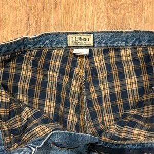 ~~L.L. Bean Men's flannel lined Double L Relaxed Fit Jeans Size 34x32